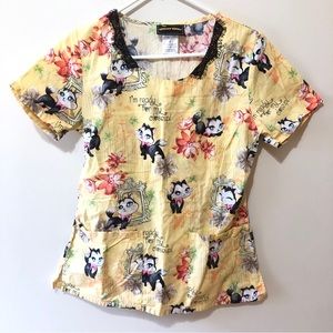Looney Tunes Cotton Scrub Shirt Small